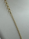 Dual size 14K Gold Rolo Chain added Charm Clip