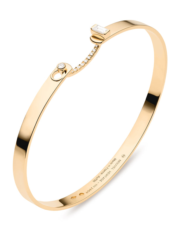 Nouvel Heritage Dinner Date GM Mood Bangle  18K Yellow Gold