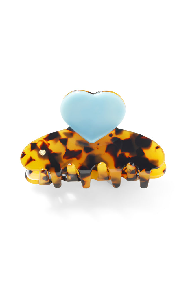 Alison Lou Hair Clip Blue with Tortise