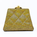 Vintage Rare Chanel Gold iridescent evening bag