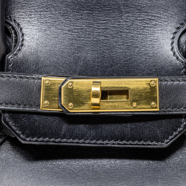 Black With Gold Hardware Handbag